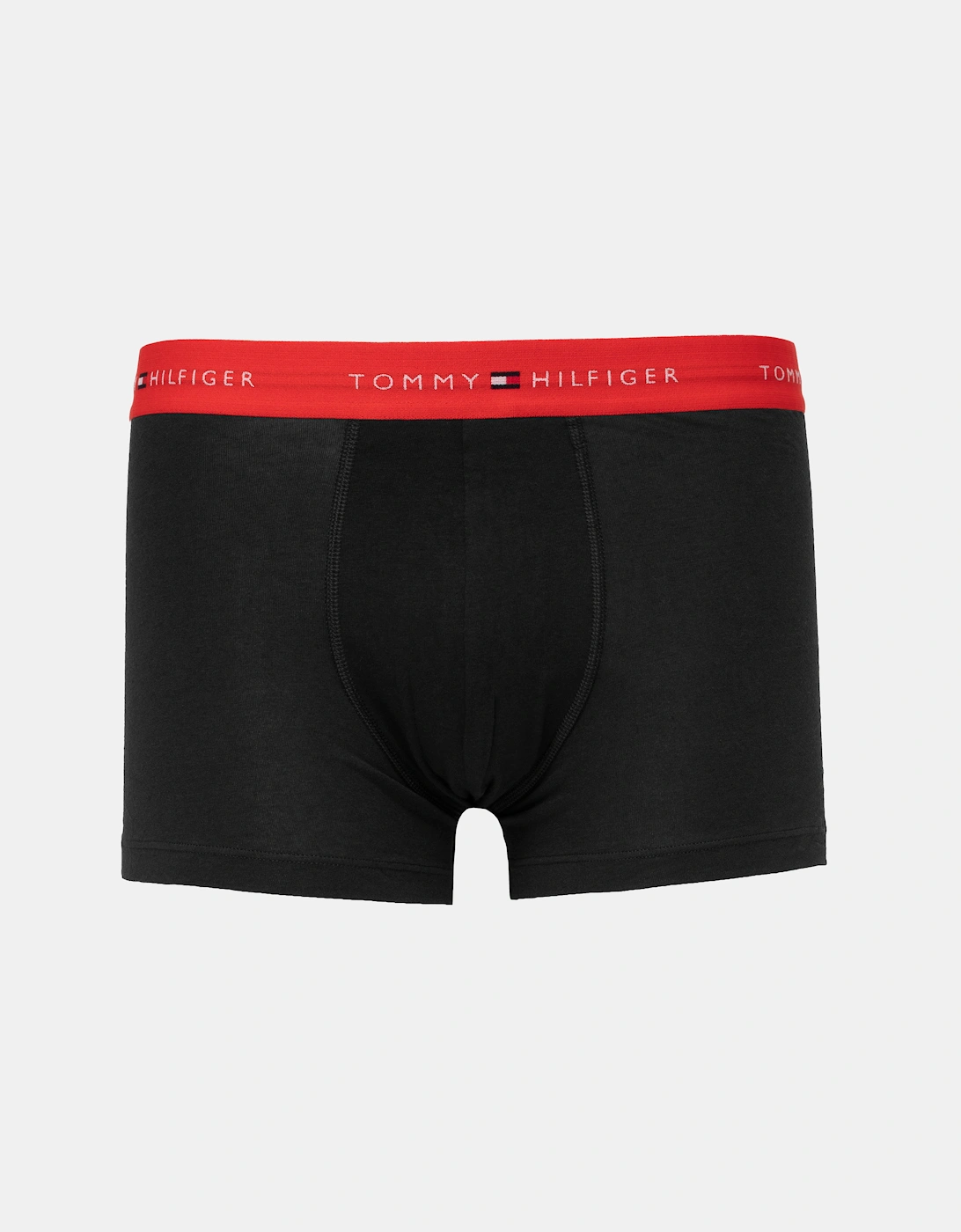 Tommy Hilfiger 5-Pack Logo Waistband Mens Trunks - Black/Red/Pink/Green/Blue