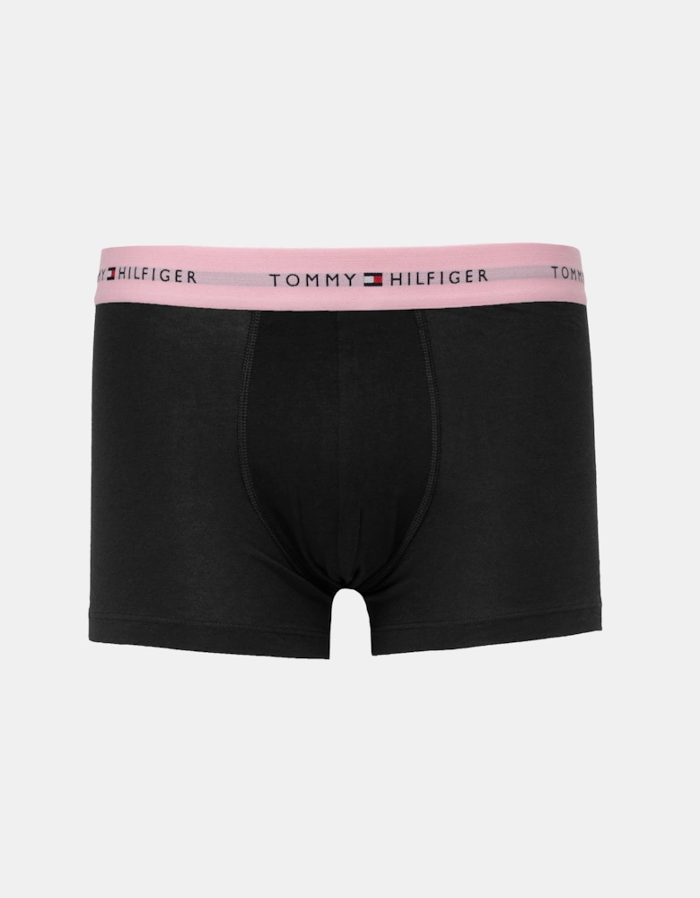 Tommy Hilfiger 5-Pack Logo Waistband Mens Trunks - Black/Red/Pink/Green/Blue