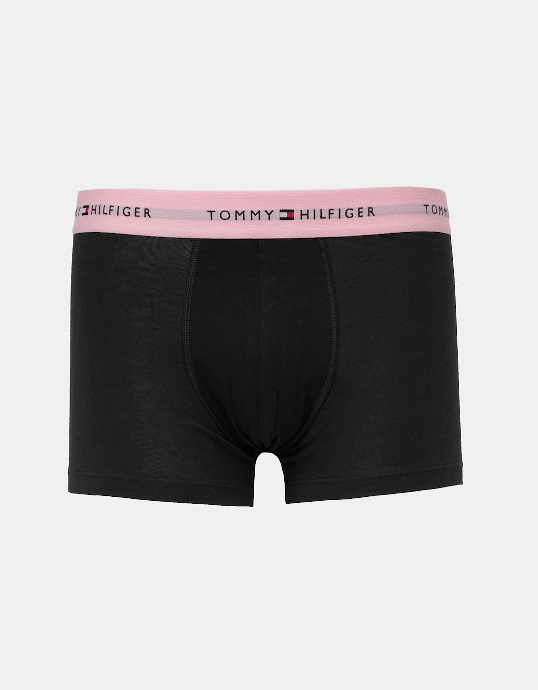 Tommy Hilfiger 5-Pack Logo Waistband Mens Trunks - Black/Red/Pink/Green/Blue