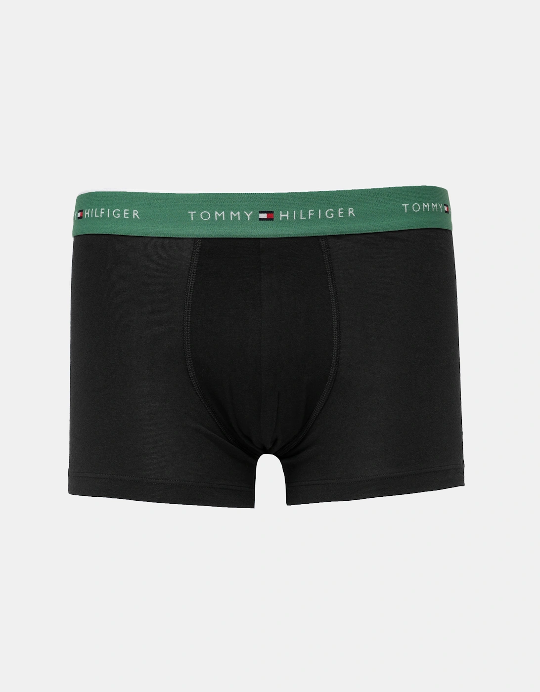Tommy Hilfiger 5-Pack Logo Waistband Mens Trunks - Black/Red/Pink/Green/Blue