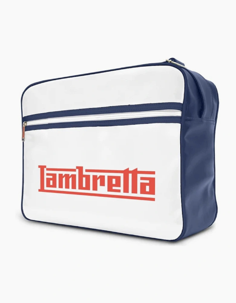 Lambretta Classic Retro Shoulder Bag Navy/White