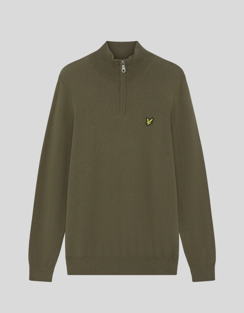 Cotton Merino 1/4 Zip Jumper