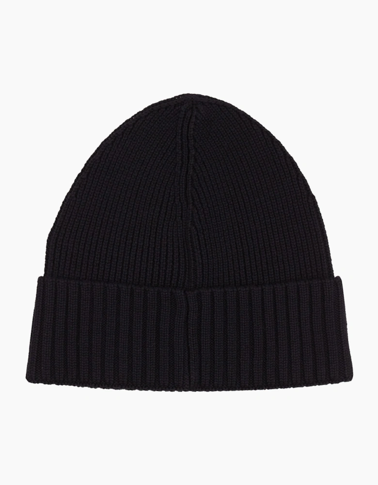 Hugo Boss Fati Rib Knit Wool Beanie Black 001