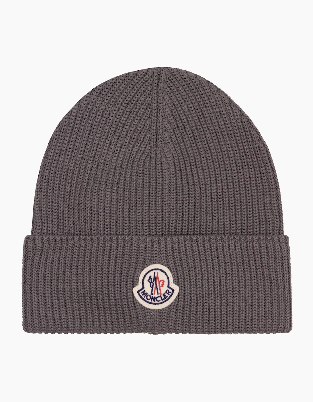 Moncler Logo Cotton Beanie Grey 93D