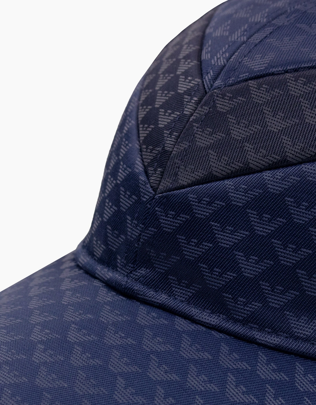 Emporio Armani All Over Logo Printed Cap Marine Blue