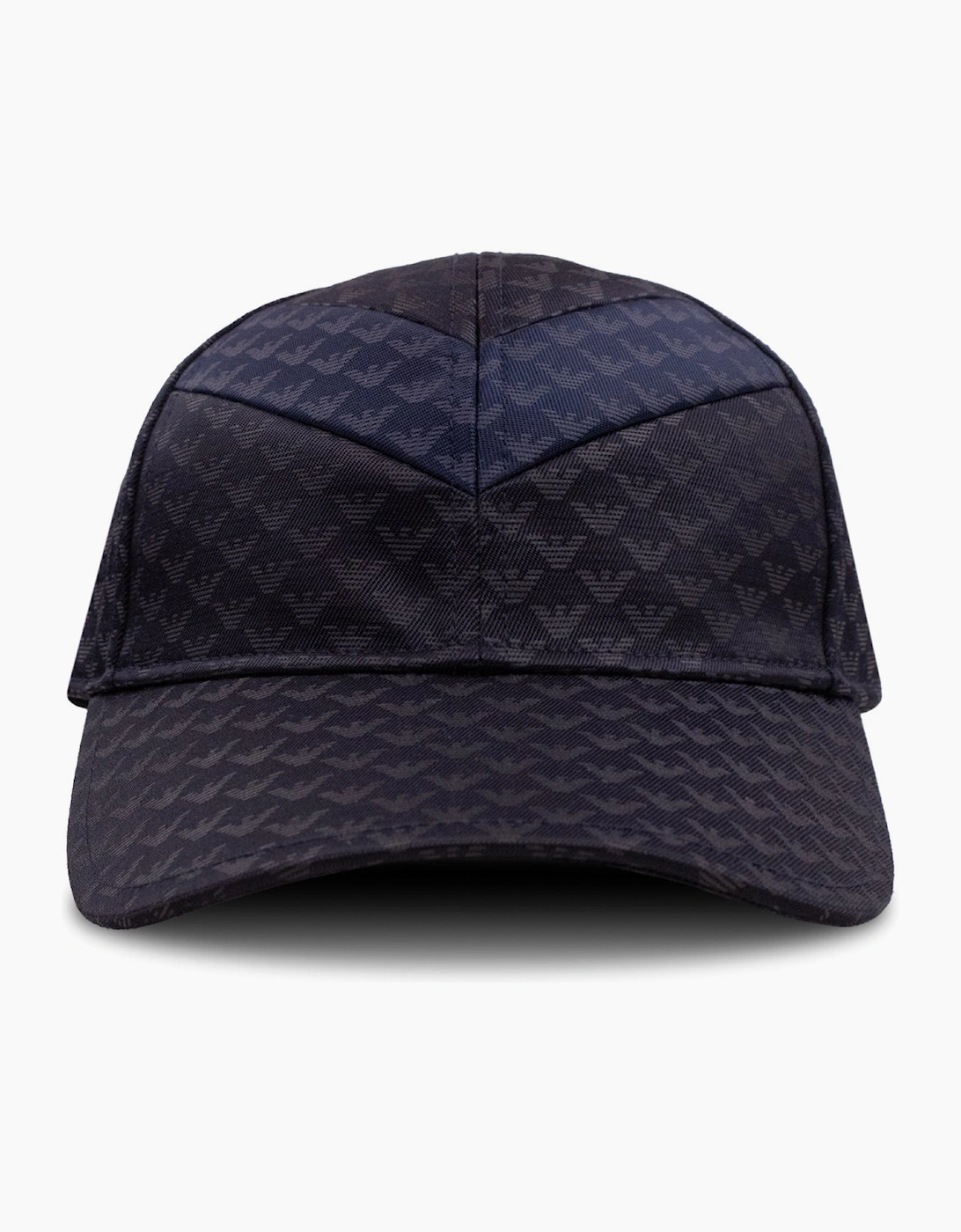 Emporio Armani All Over Logo Printed Cap Blue