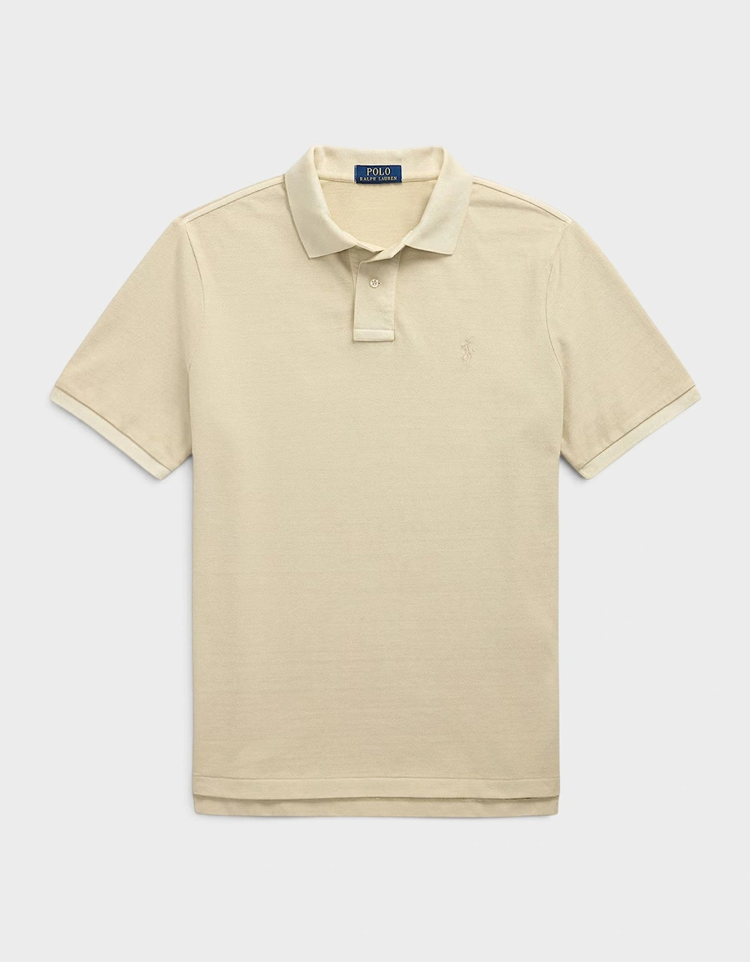 Logo Short Sleeve Polo Shirt Natural