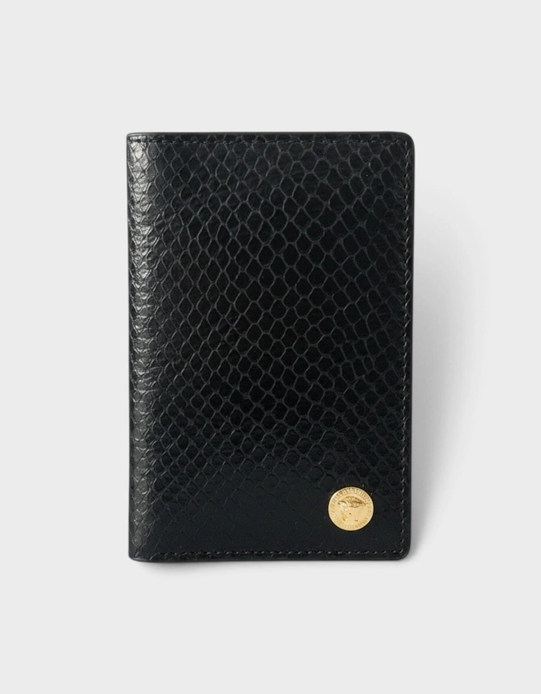 Medusa Card Case Leather Black