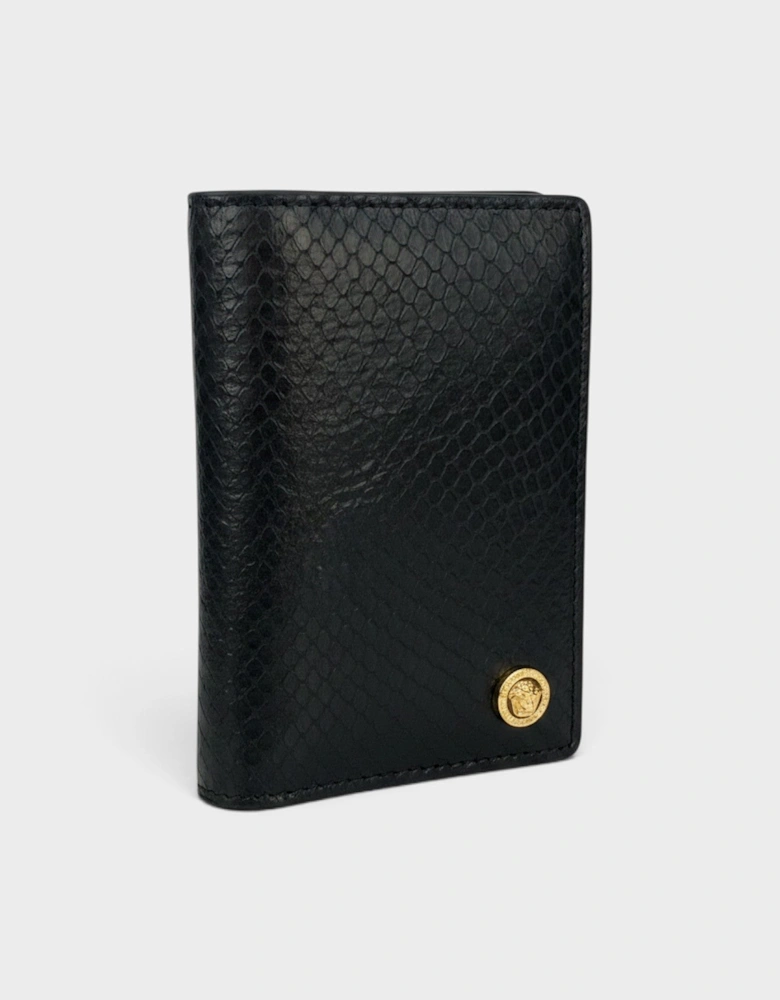 Medusa Card Case Leather Black