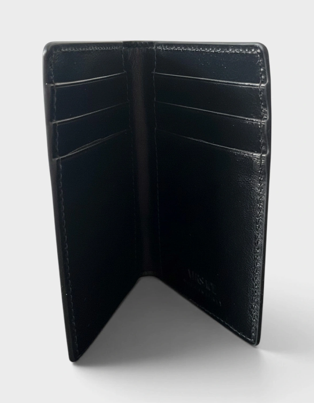Medusa Card Case Leather Black