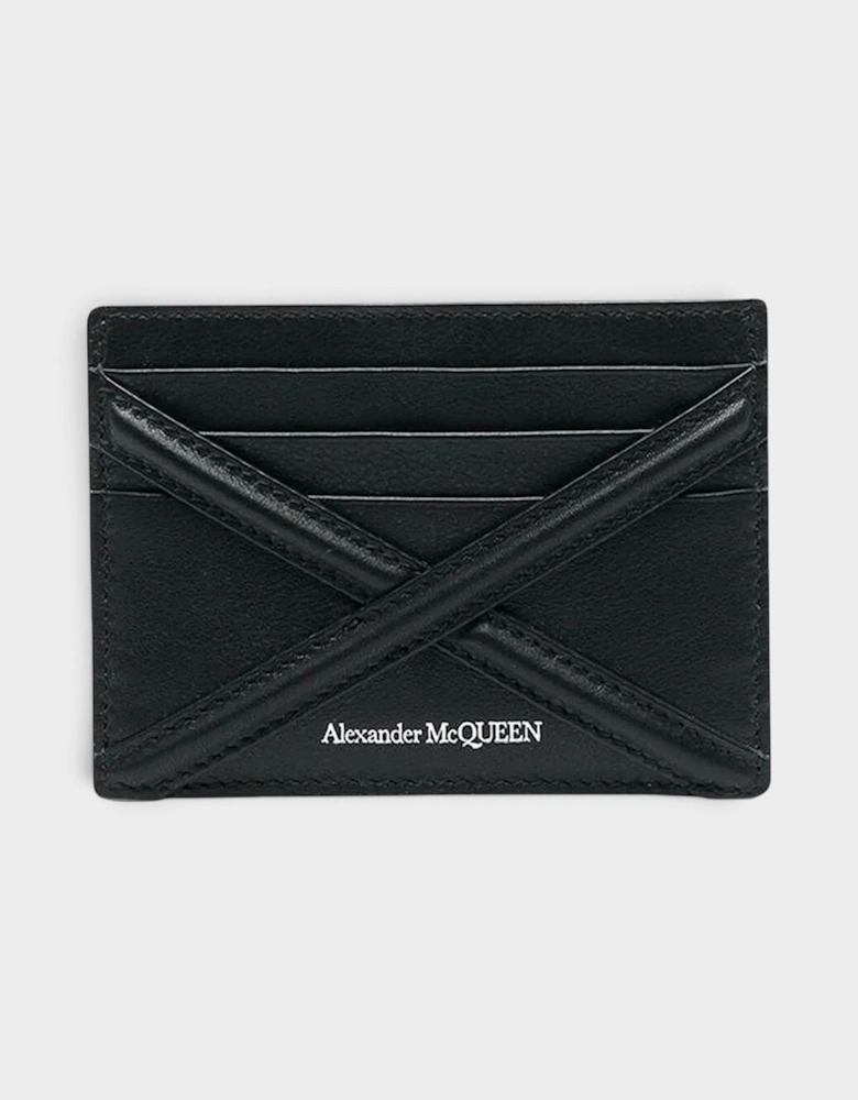 Harness Logo Printed Card Holder Black