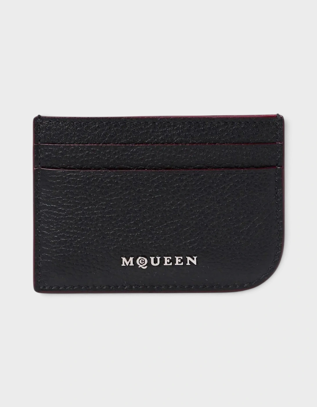 Leather Logo Card Holder Black
