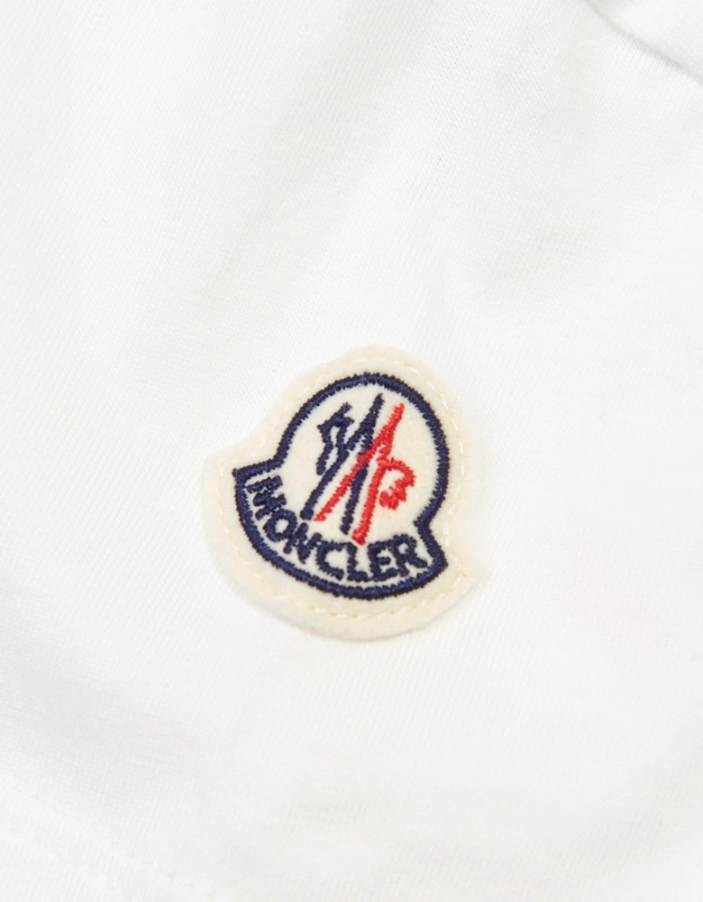 Moncler Enfant Girls Cotton Jersey Logo T-Shirt in White