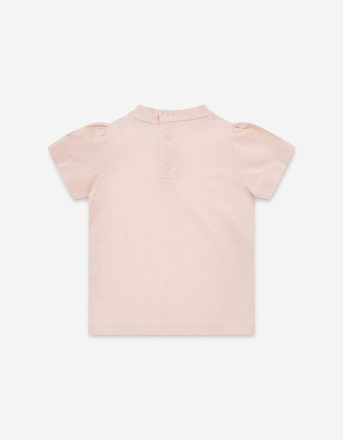 Moncler Enfant Baby Girls Heart Logo T-Shirt in Pink