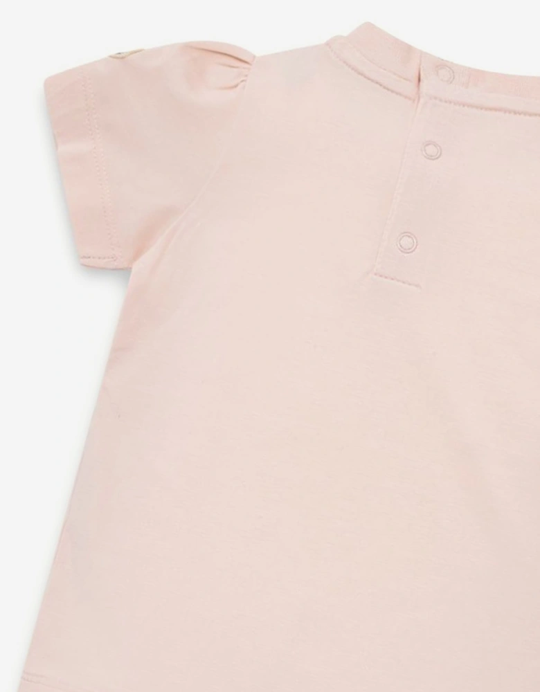 Moncler Enfant Baby Girls Heart Logo T-Shirt in Pink