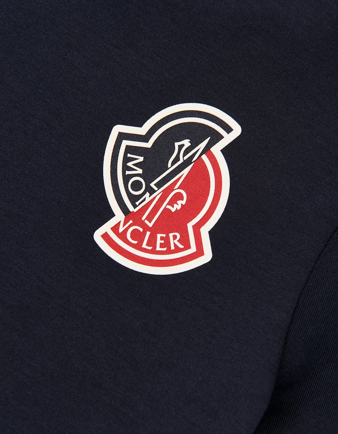 Moncler Enfant Boys Split Logo T-Shirt in Navy