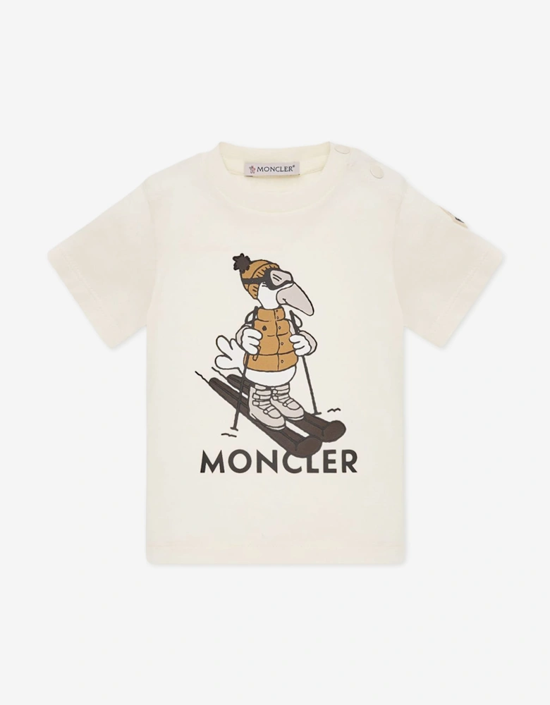 Moncler Enfant Baby Boys Ski Duck T-Shirt in Ivory