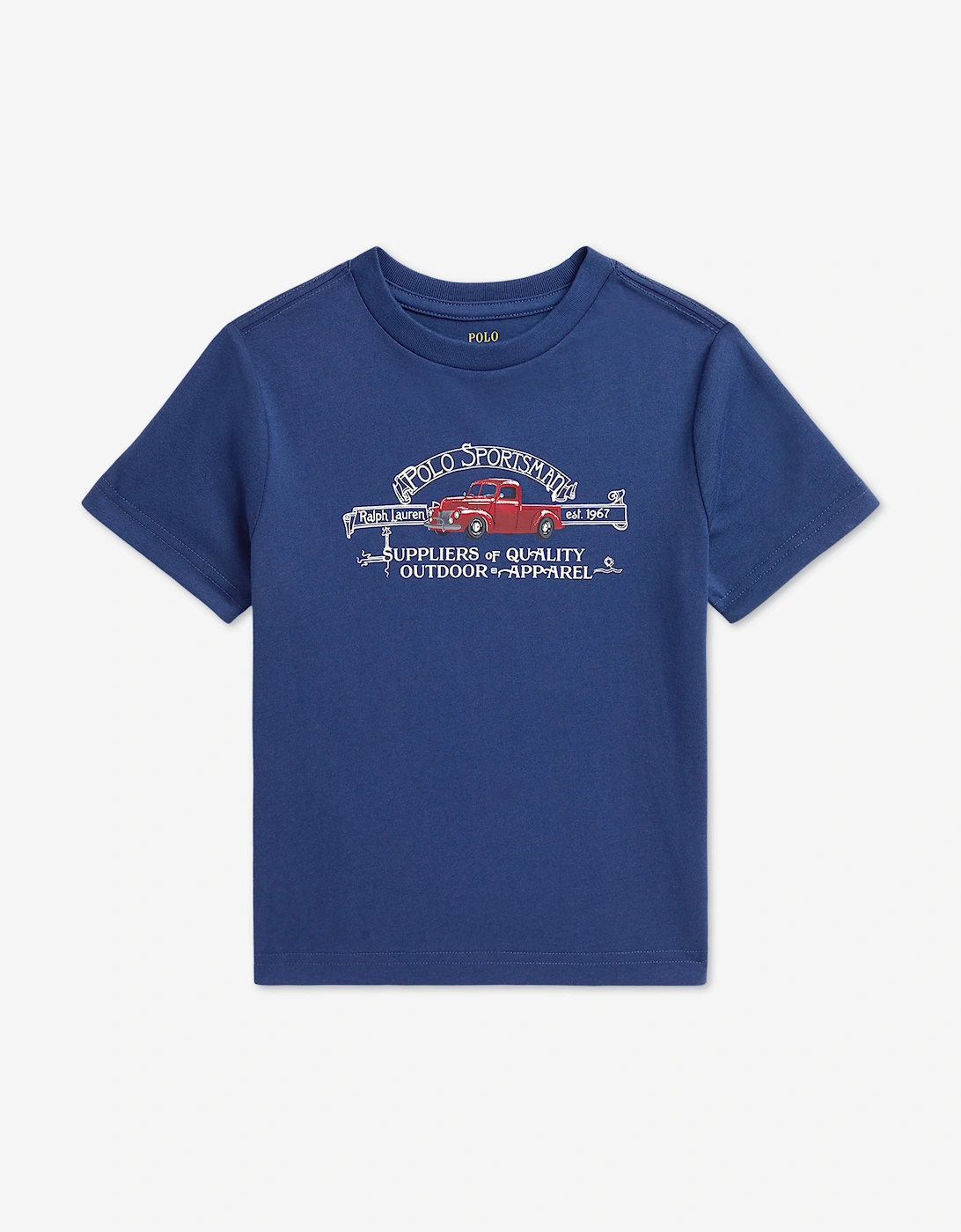 Ralph Lauren Boys Polo Sportsman T-Shirt in Navy