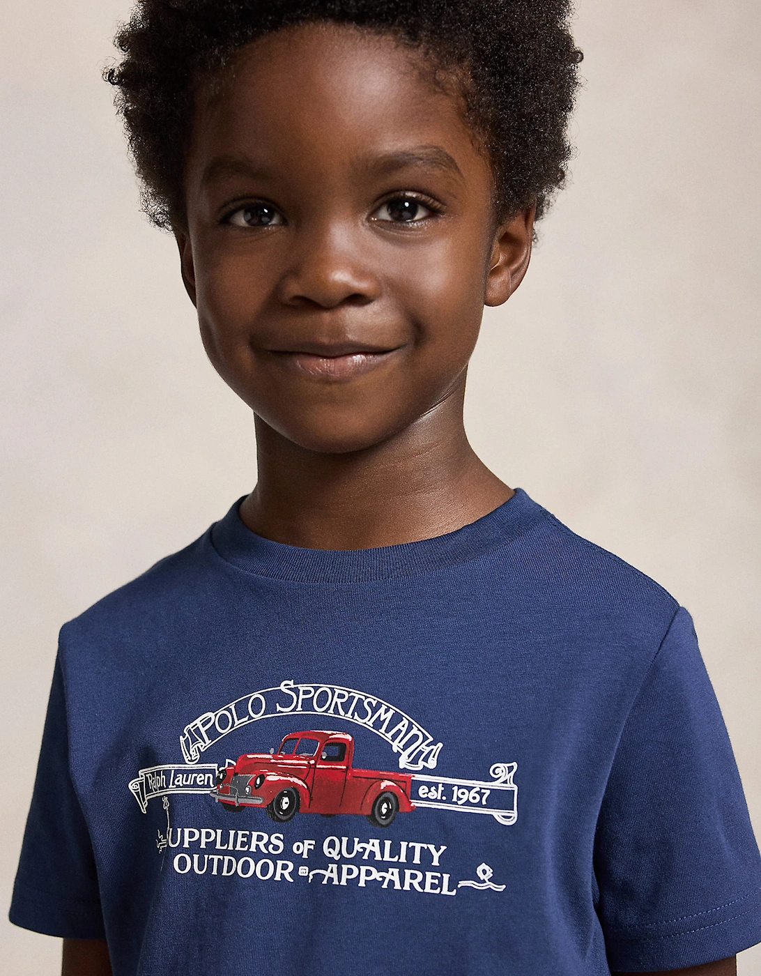 Ralph Lauren Boys Polo Sportsman T-Shirt in Navy