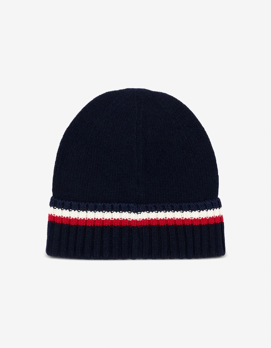 Moncler Enfant Kids Logo Beanie Hat in Navy