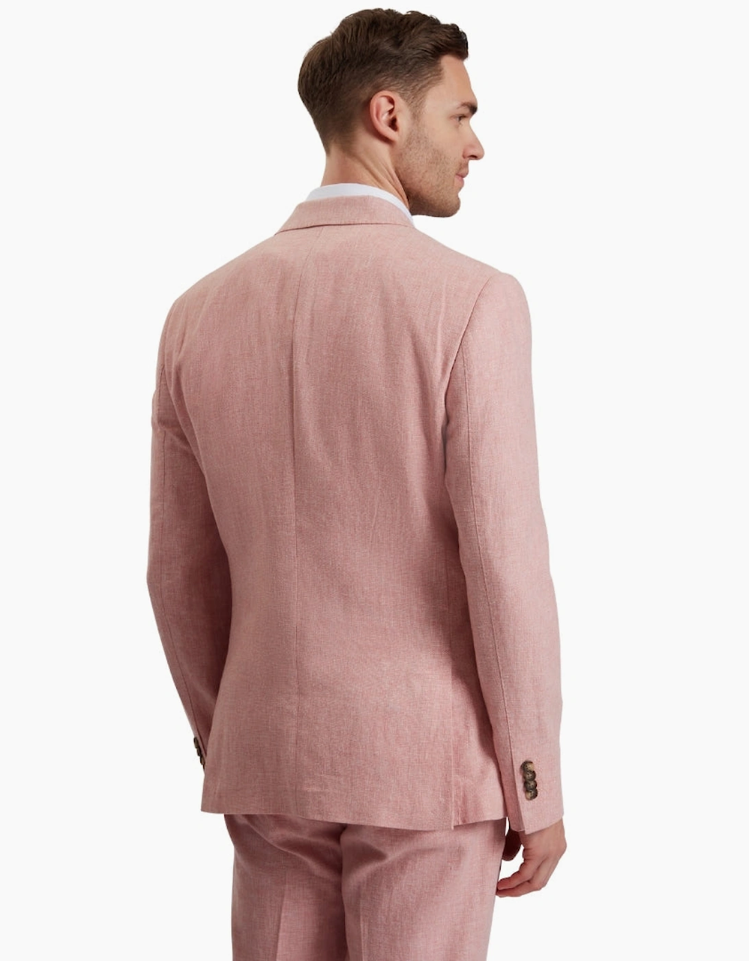 Ted Baker Kenleyj Stretch Pink Linen Blazer Jacket
