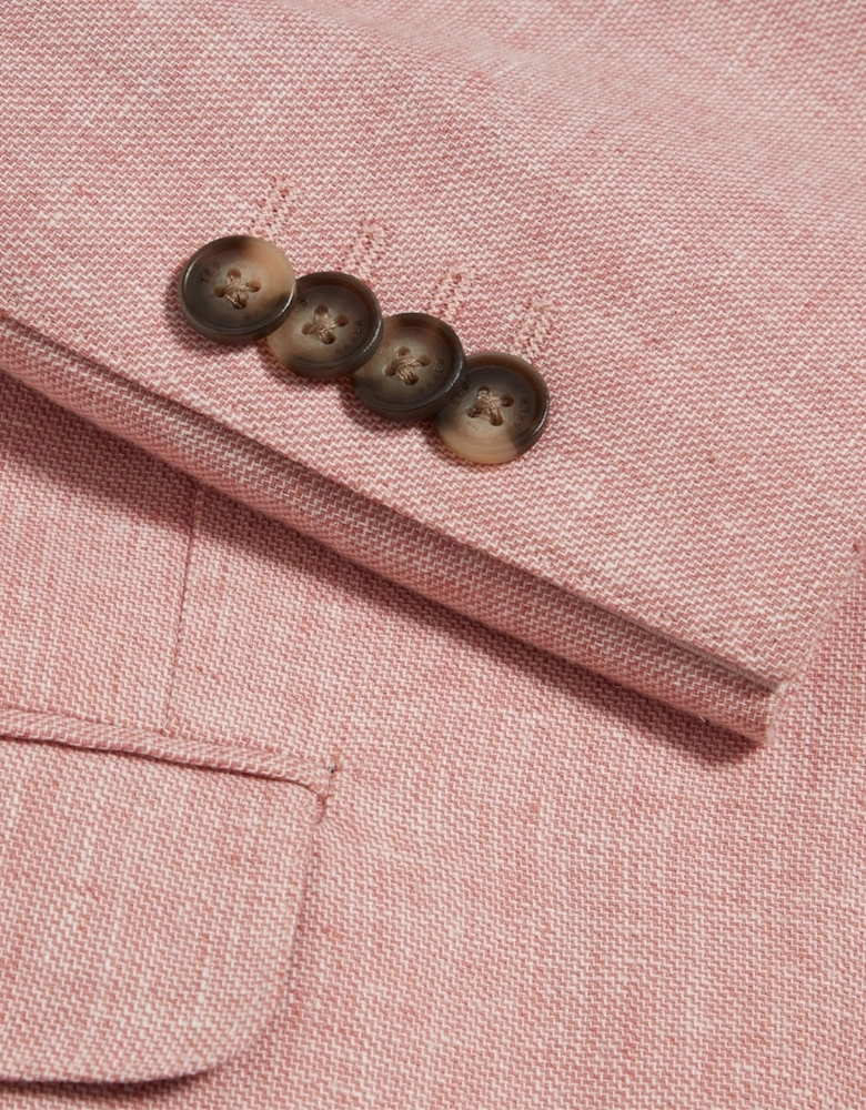 Ted Baker Kenleyj Stretch Pink Linen Blazer Jacket