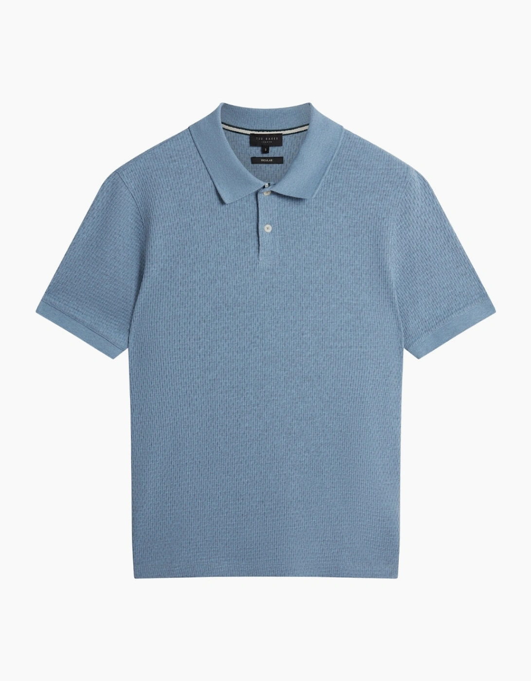 Ted Baker Redman Regular Textured Sky Blue Polo Shirt