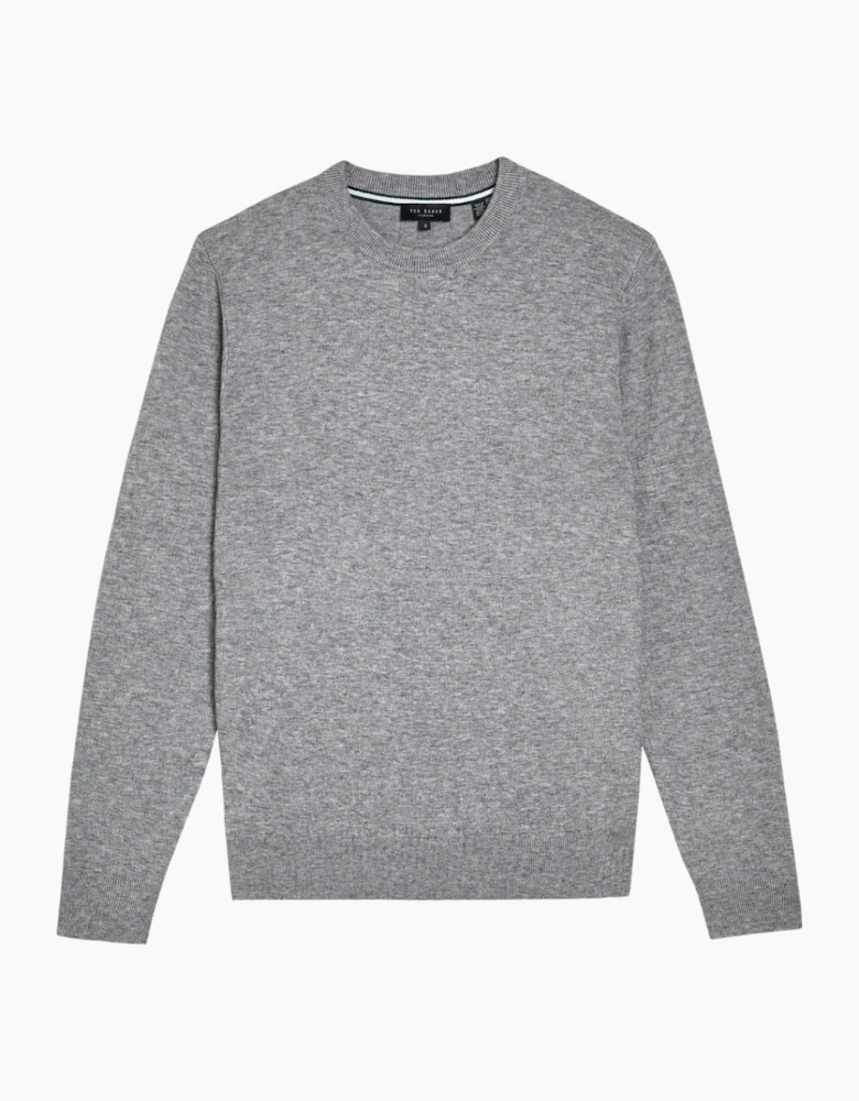 Ted Baker Loung T Stitch Crew Neck Grey Jumper
