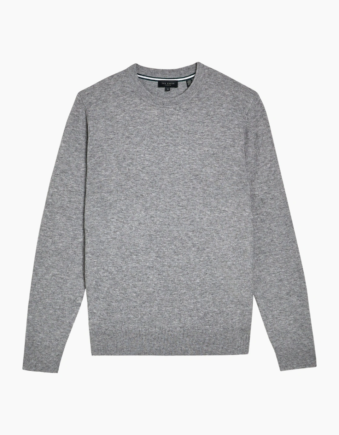 Ted Baker Loung T Stitch Crew Neck Grey Jumper