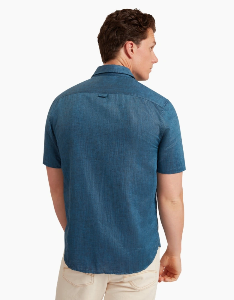 Ted Baker Palomas Navy Linen Shirt