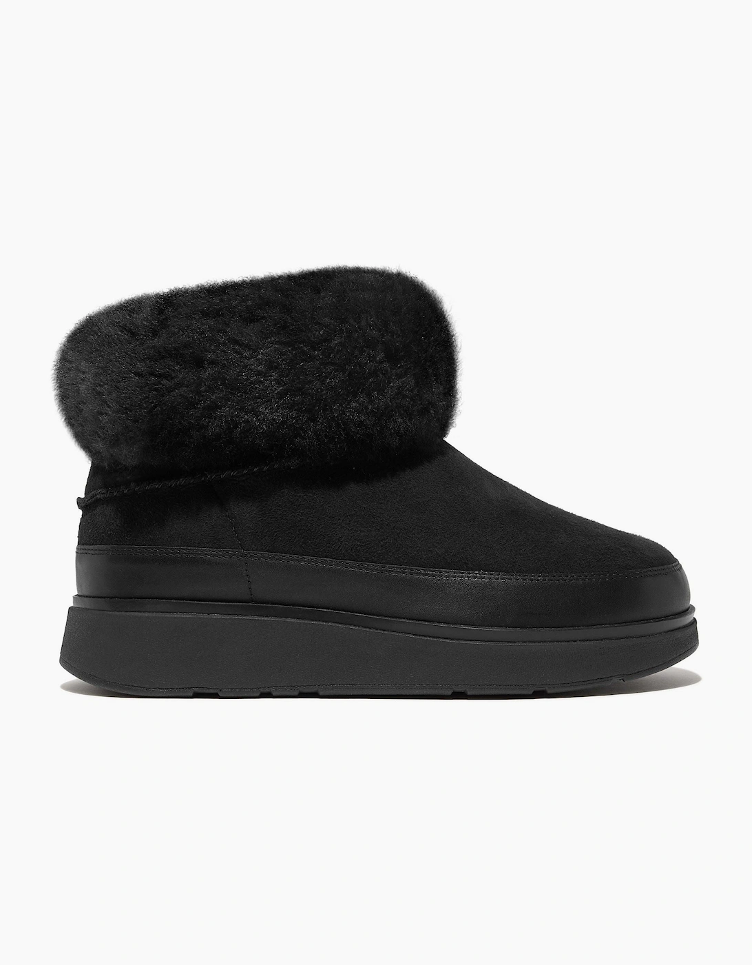 Fitflop Gen-FF Mini Double-Faced Leather Women's All Black Boots