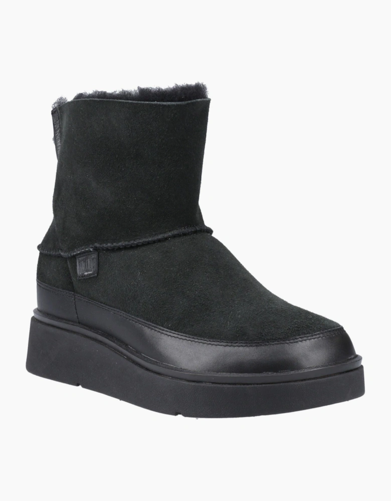 Fitflop Gen-FF Mini Double-Faced Leather Women's All Black Boots