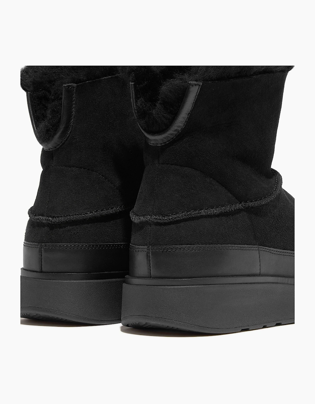 Fitflop Gen-FF Mini Double-Faced Leather Women's All Black Boots