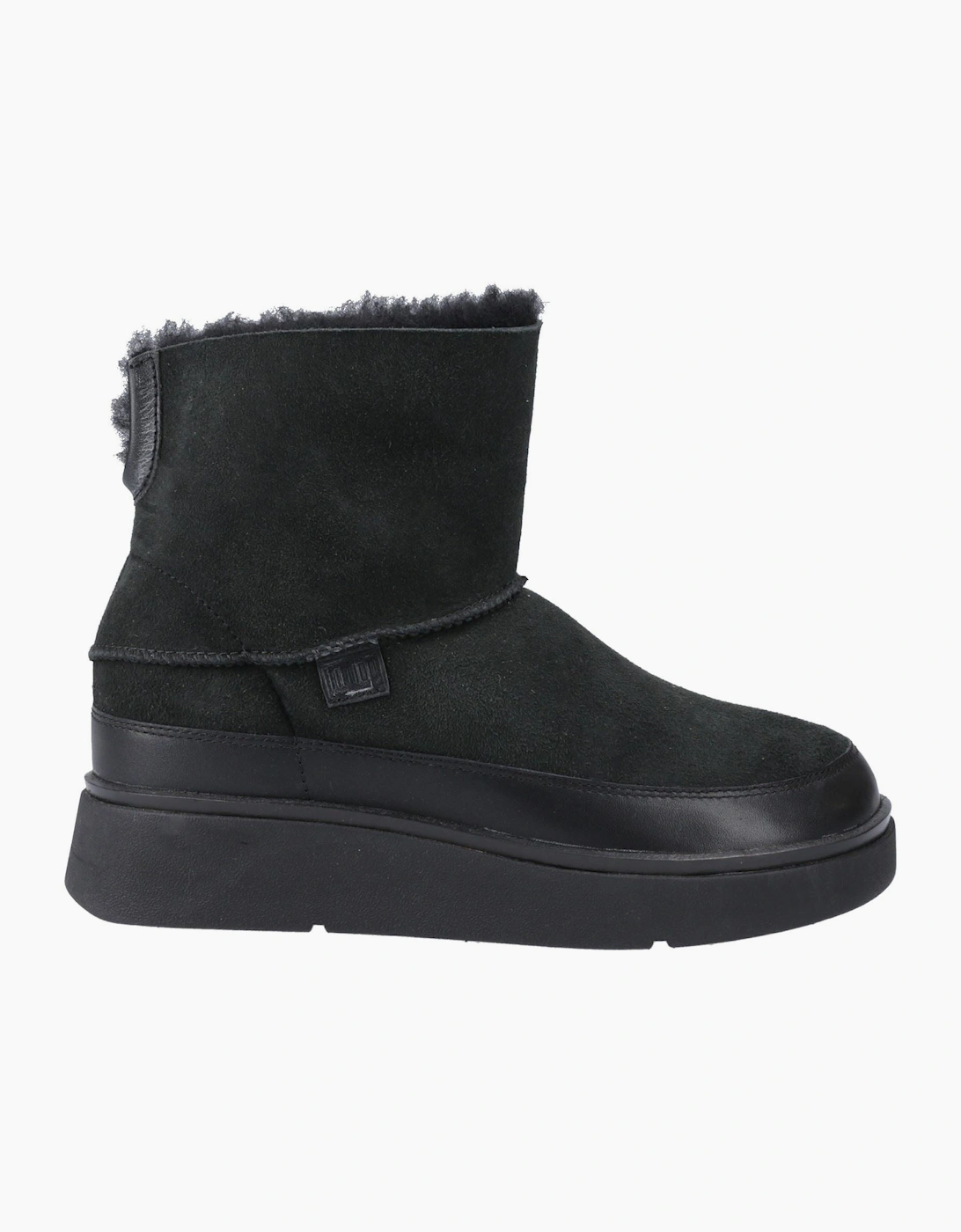 Fitflop Gen-FF Mini Double-Faced Leather Women's All Black Boots