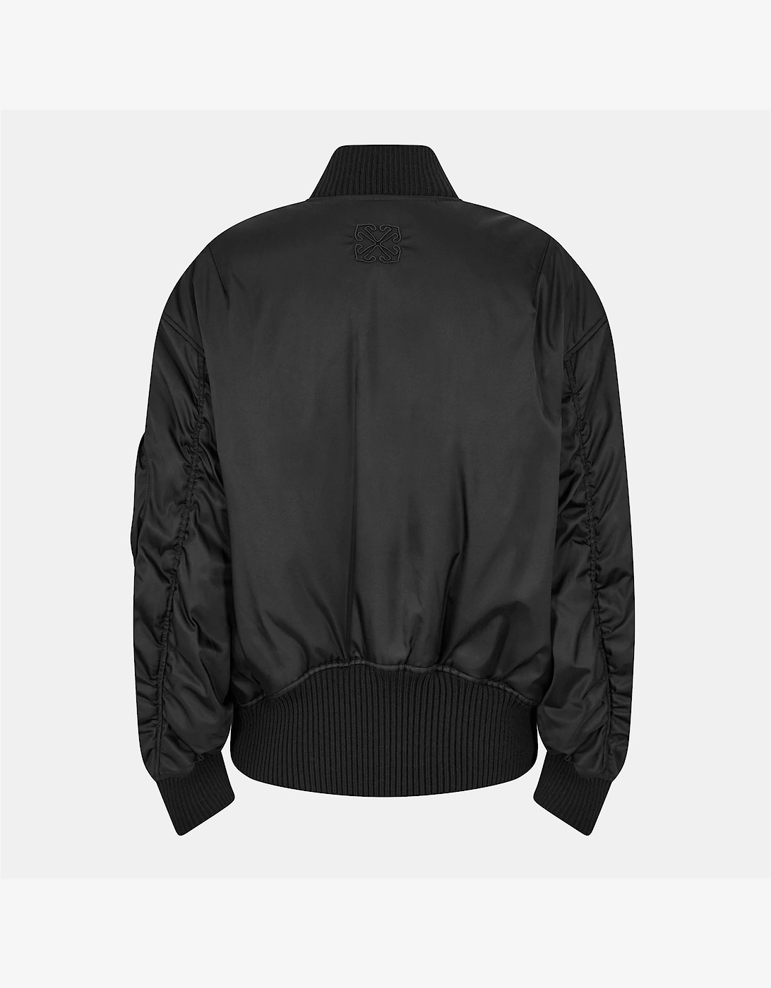 Solid Patterned Bomber Jacket with Zipped Pocket