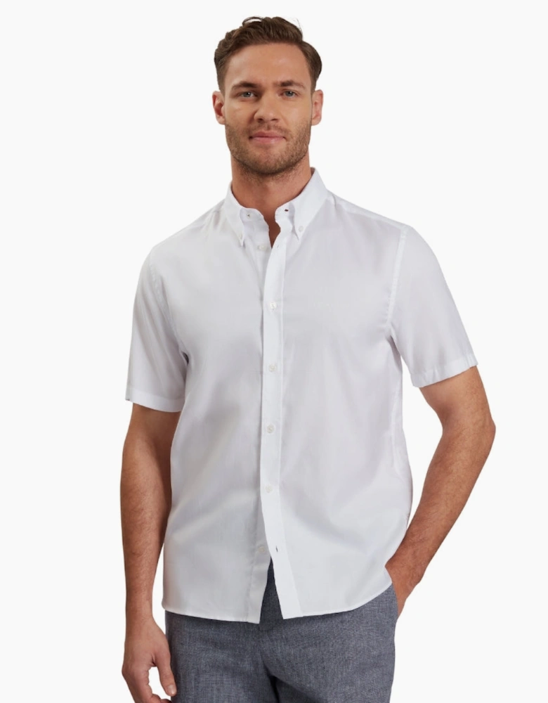 Ted Baker Alyth Regular Branded White Oxford Shirt