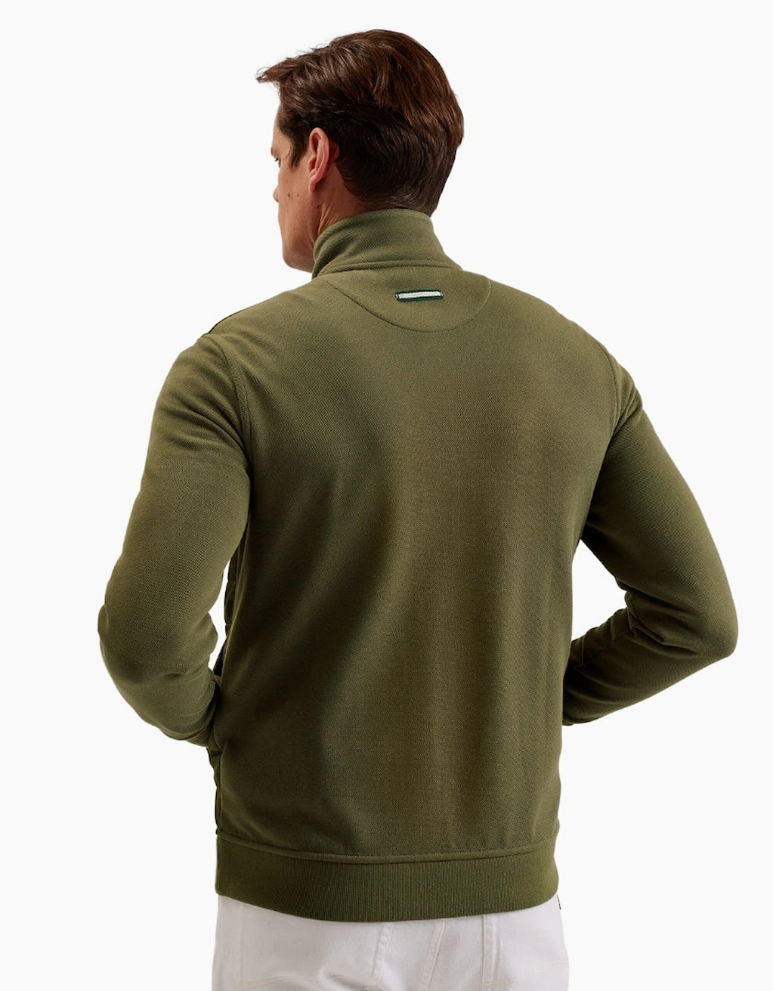 Ted Baker Entil Regular Fit Quilted Funnel Khaki Jacket