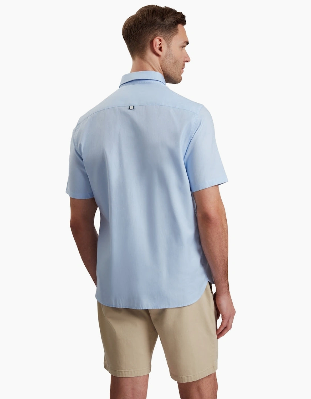 Ted Baker Alyth Regular Branded Blue Oxford Shirt