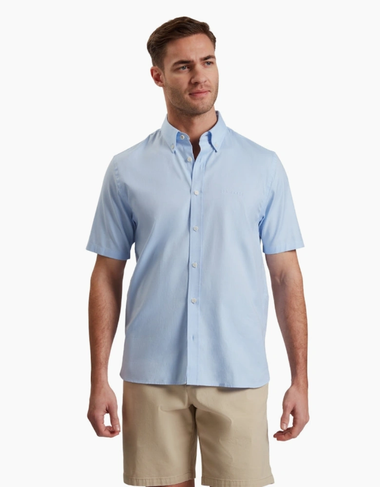 Ted Baker Alyth Regular Branded Blue Oxford Shirt