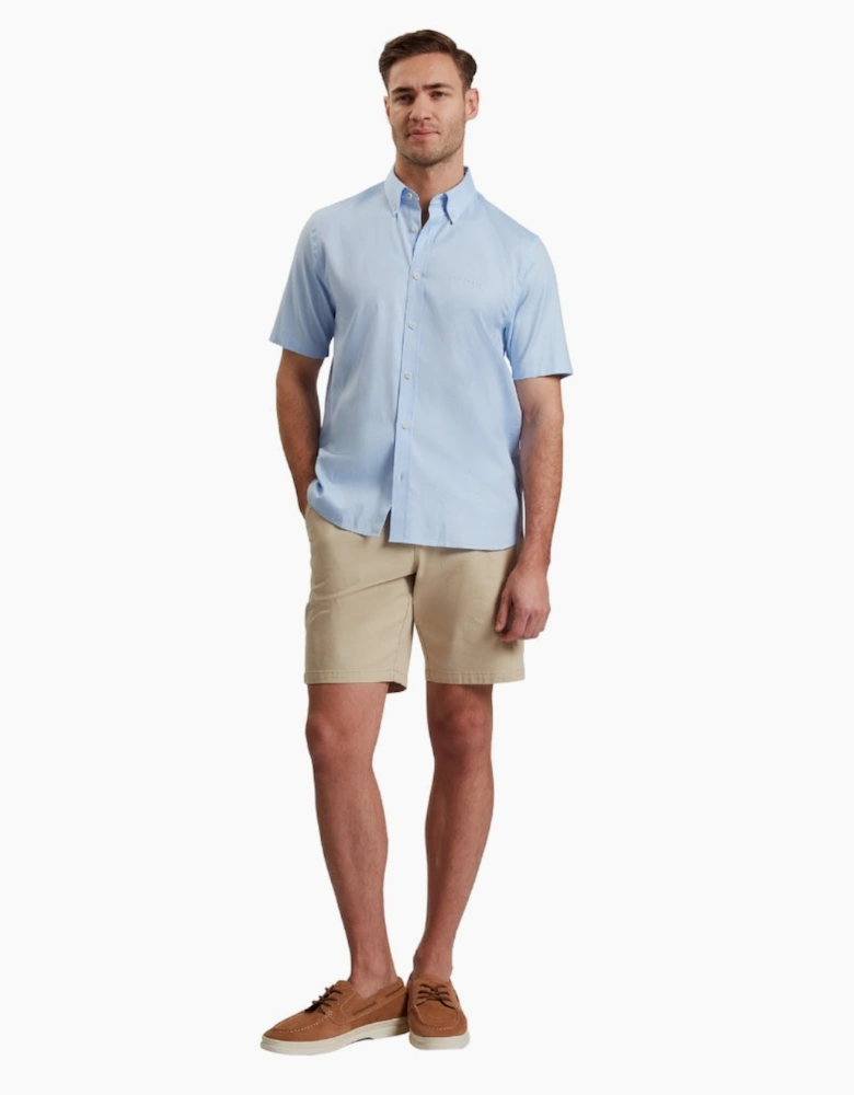 Ted Baker Alyth Regular Branded Blue Oxford Shirt