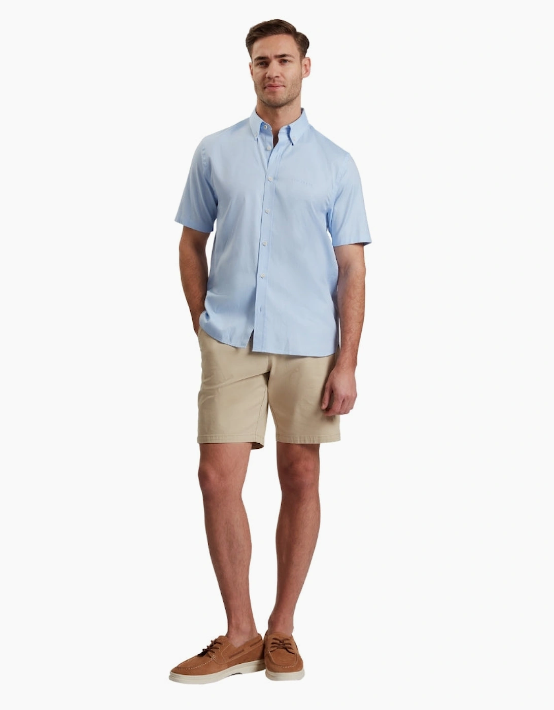 Ted Baker Alyth Regular Branded Blue Oxford Shirt
