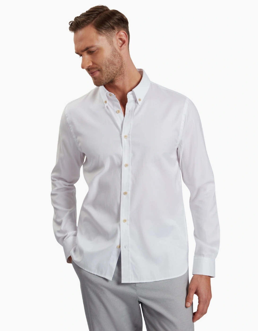 Ted Baker Allardo Regular Premium White Oxford Shirt