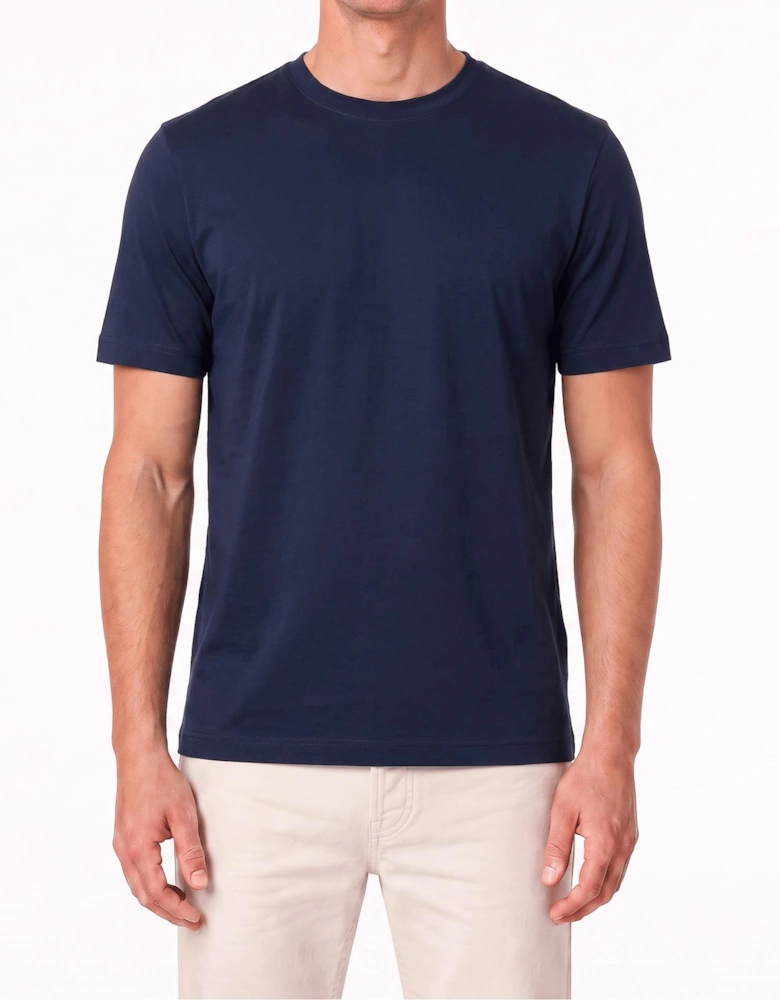 Gran Sasso Pure Cotton T-Shirt in Navy