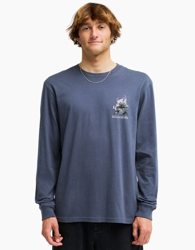 Billabong Mens Retro Poster Long Sleeve T-Shirt