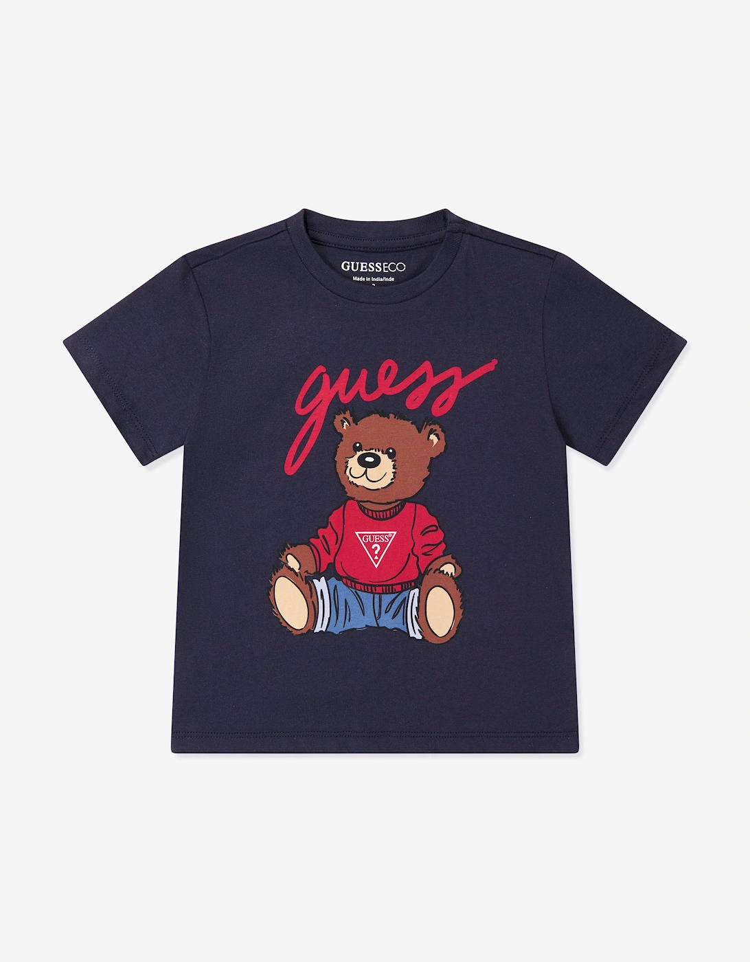 Guess Kids Teddy Bear T-Shirt in Navy
