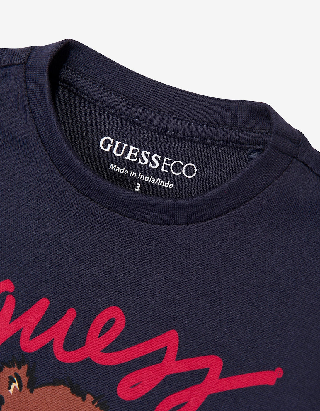 Guess Kids Teddy Bear T-Shirt in Navy