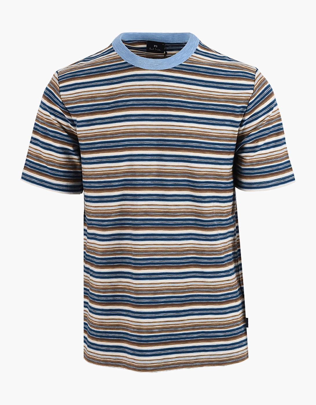 PAUL SMITH REG FIT T-SHIRT STRIPED BLUE