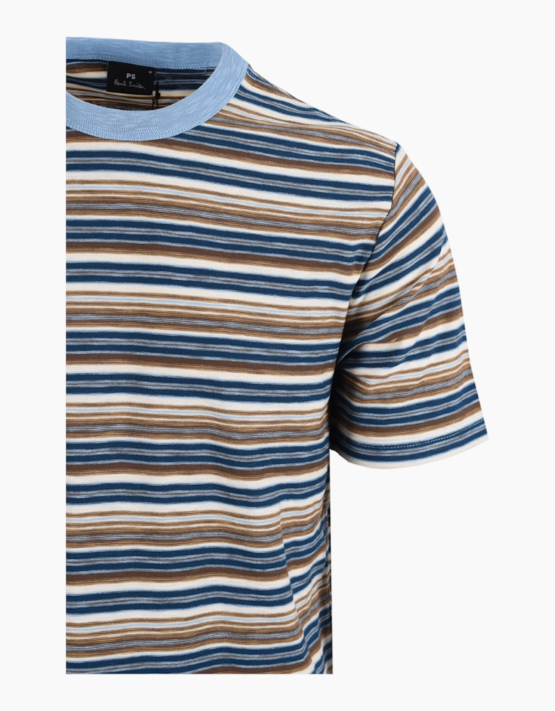 PAUL SMITH REG FIT T-SHIRT STRIPED BLUE