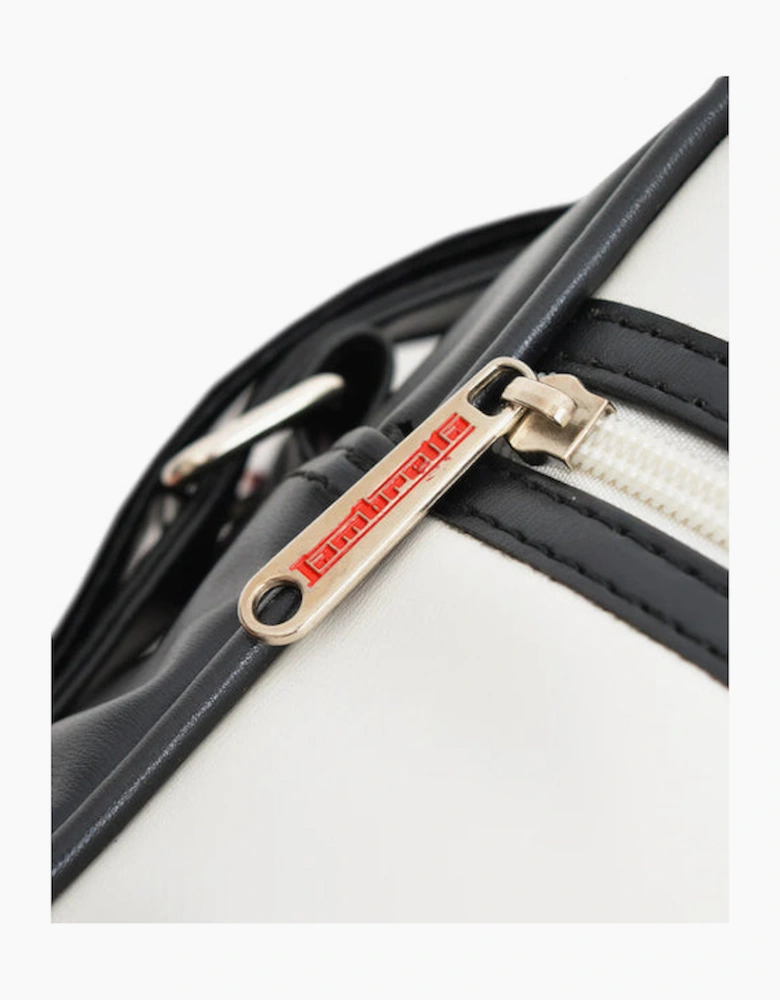 Lambretta Classic Retro Shoulder Bag Black/White