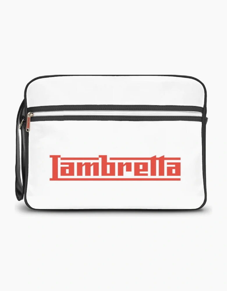 Lambretta Classic Retro Shoulder Bag Black/White